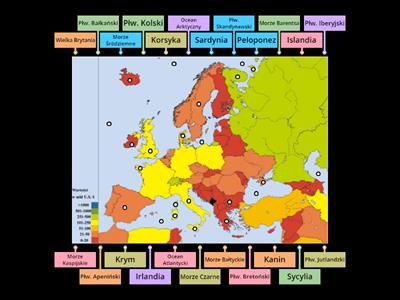 Wyspy, półwyspy, morza i oceany. Geografia klasa 6.