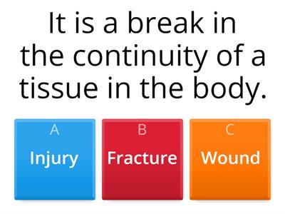 Review Game: First Aid and Wound