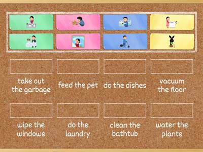 Housework vocabulary