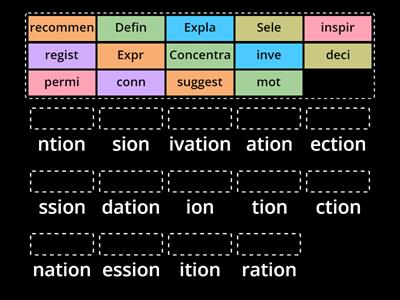 Prepare 6 ion words