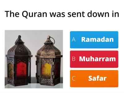 Preparing for Ramadan Quiz - Level 1