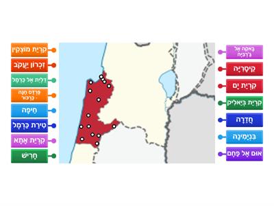 ערים ומקומות במחוז חיפה