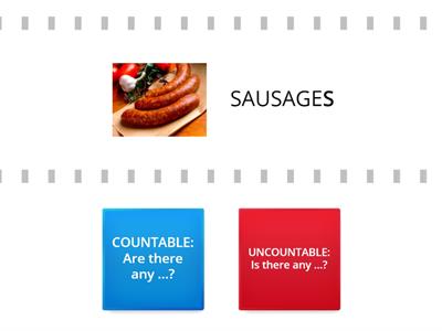 Countable and uncountable nouns (FOOD)