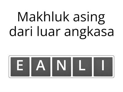 Game Corner : Anagram "LUAR ANGKASA" HMP Grafitasi UNS 2022