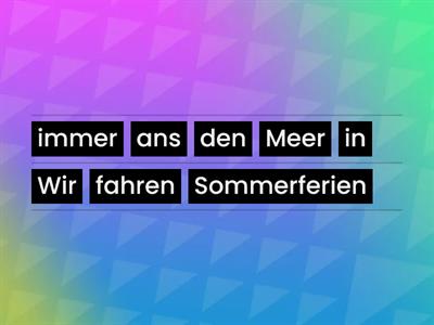 Text Sommerferien A1