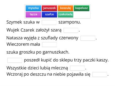 Logopedia-wyrazy z głoską sz i cz