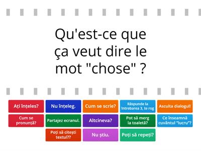 Phrases utiles en classe de FLE