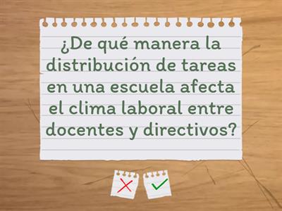 PREGUNTAS DE LA DIMENSIÓN ORGANIZACIONAL