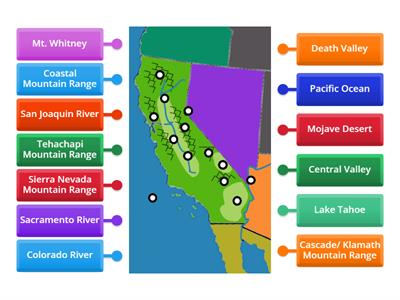 California Physical Map