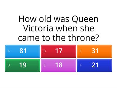 Victorian Quiz 1
