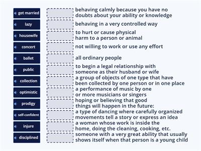 Bloggers 3 Unit 1C - Vocabulary definitions