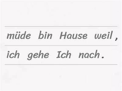 Linie 1/A2.1/L1:Nebensätze mit "weil"