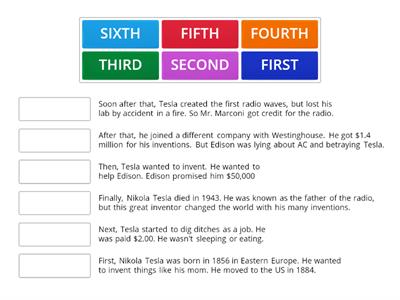 The Genius of Tesla - Sequence Activity
