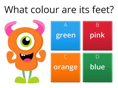 Body Parts Monster Quiz - Kids