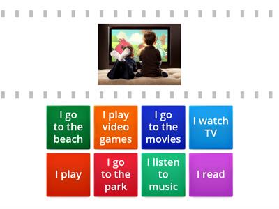 Kids Playroom 2 - Match the free time activities