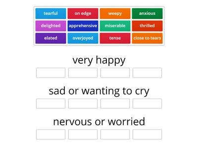 CAE Vocabulary - emotions
