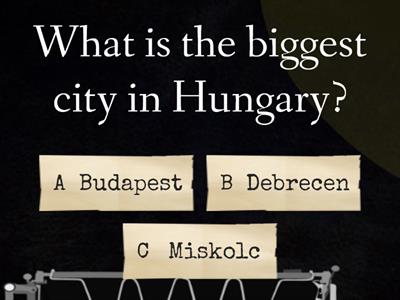 Tinódi Hungary Quiz