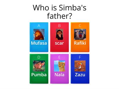 lion king book quiz