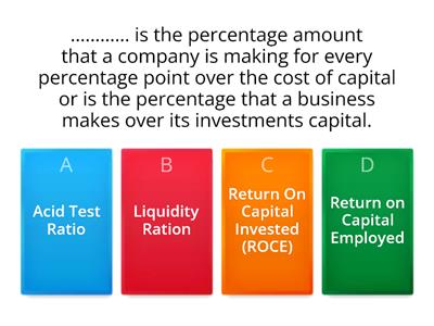 INTERPRETATION OF FINAL ACCOUNTS:- Explain the various accounting ratios / percentages