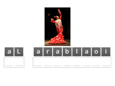 Anagrama vocabulario del flamenco 