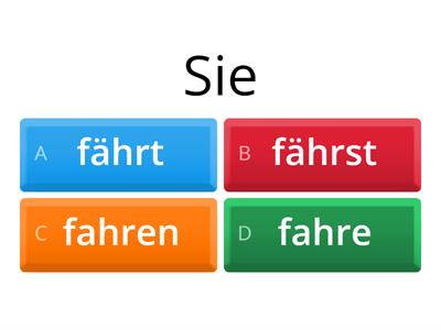 lesen, fahren, sprechen