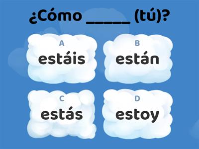 El verbo estar + estado de ánimo