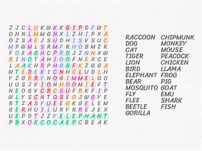 Wordsearch (Pet Edition)!