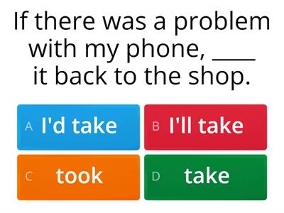 First & Second conditional Quiz