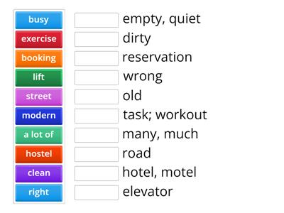 6 Words for unit 6  (OutcomesBeg)