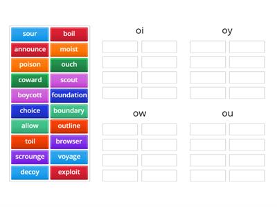 Diphthongs