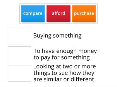 C2. Spending Vocabulary