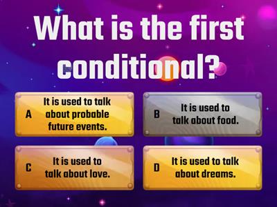  Let's know a little more about the first conditional