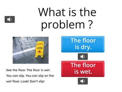 The Wet Floor - Questions - abcEnglish Phonics 2 - CCLC