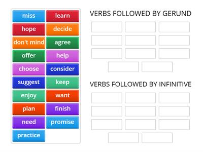 Gerund or Infinitive