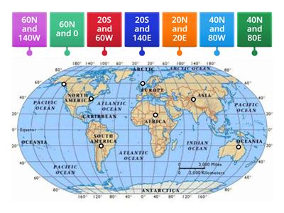 Latitude and Longitude Map