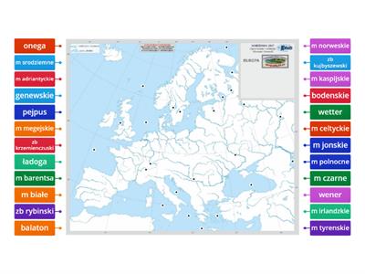 europa jeziora i morza