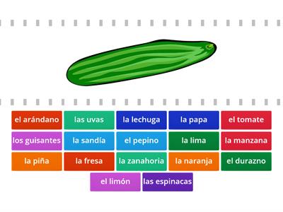 A.1 Las frutas y las verduras