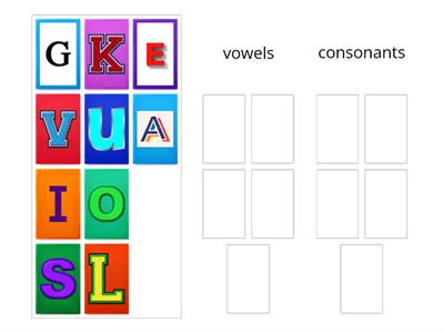 vowels and consonants