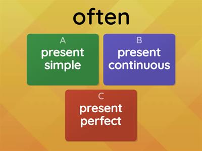 Present tenses маркеры 