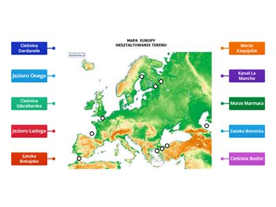 Europa _ zbiorniki wodne