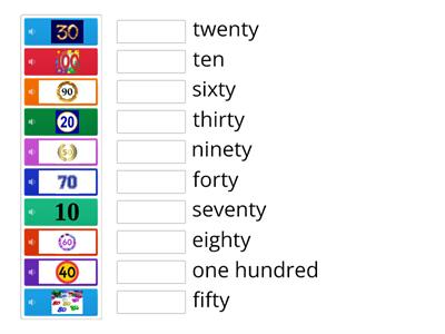 Numbers 10 100 tens - Teaching resources