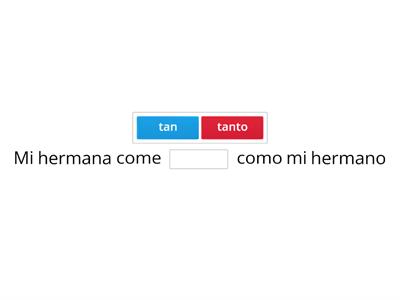 Comparación de verbos en español B1