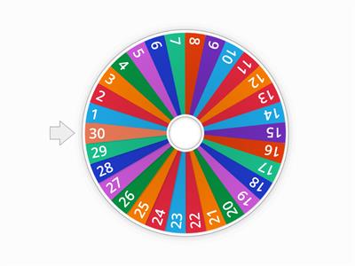Bingo wheel