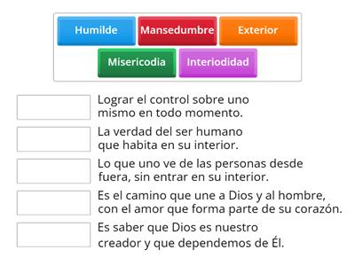 Une cada palabra con su significado.