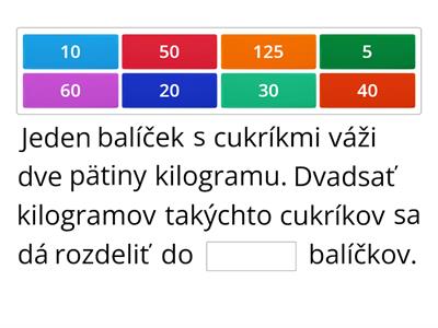 Zlomky - záverečné opakovanie