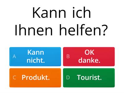 Verkäufer im Hotelkiosk/Richtungsanweisungen gebea