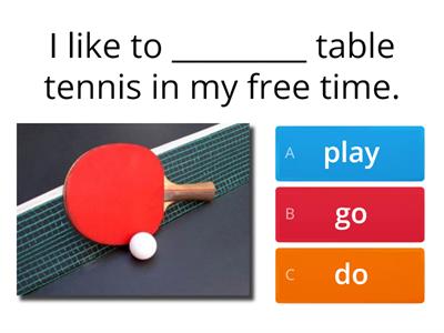 Play, Go, Do Quiz