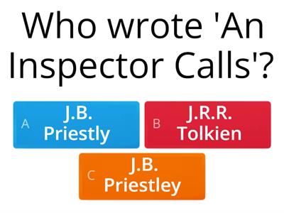 An Inspector Calls Quiz
