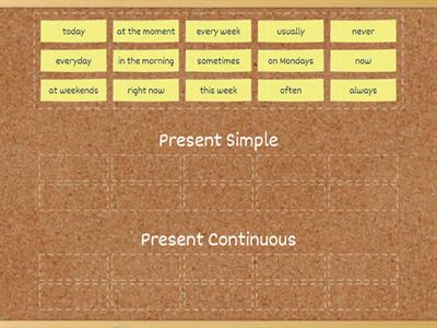 Adverbials: Present simple or continuous