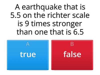 Measuring Earthquakes starter